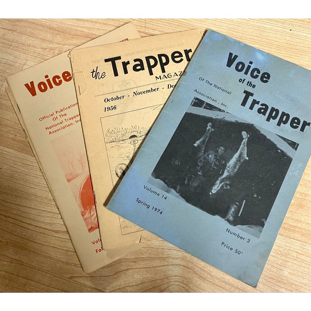 Vintage Collection of Three National Trappers Association